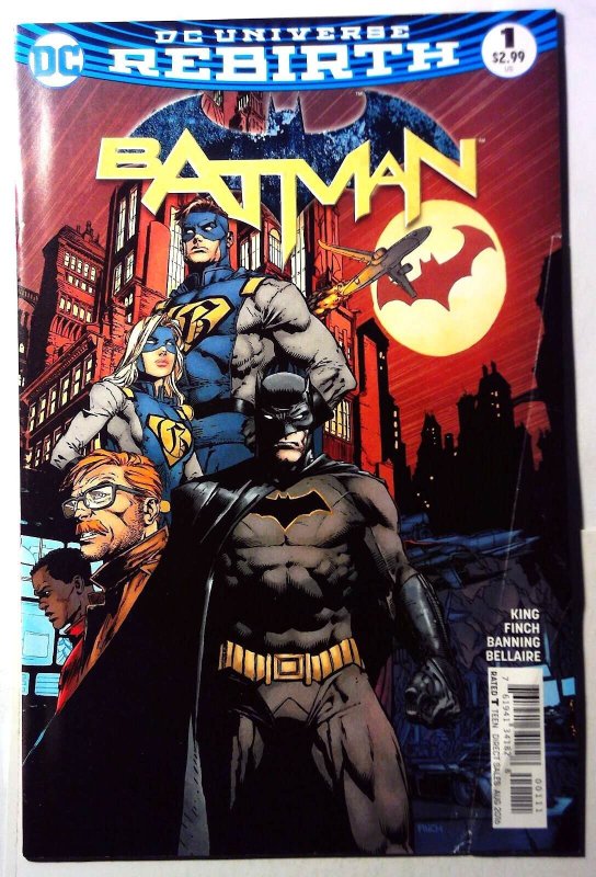Batman 3rd Series #1 (DC Comics, 2016), raw, ungraded comic book — front cover