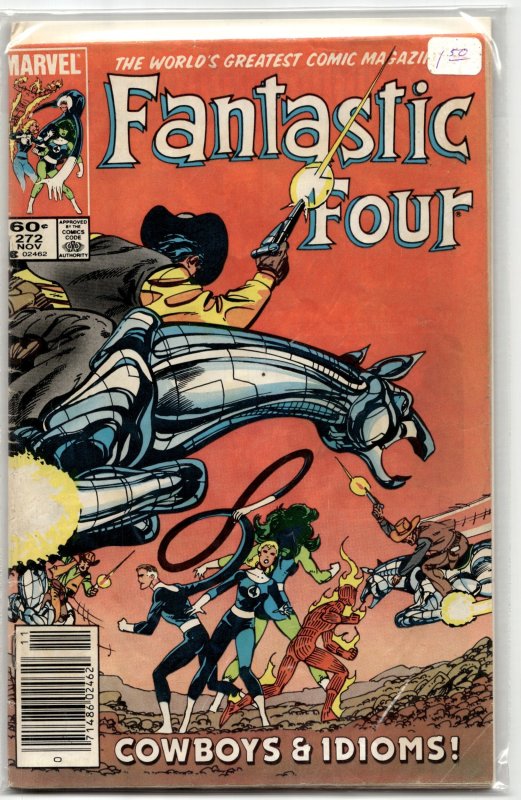 Fantastic Four #272 (Marvel Comics, 1984), raw, ungraded comic book — front cover