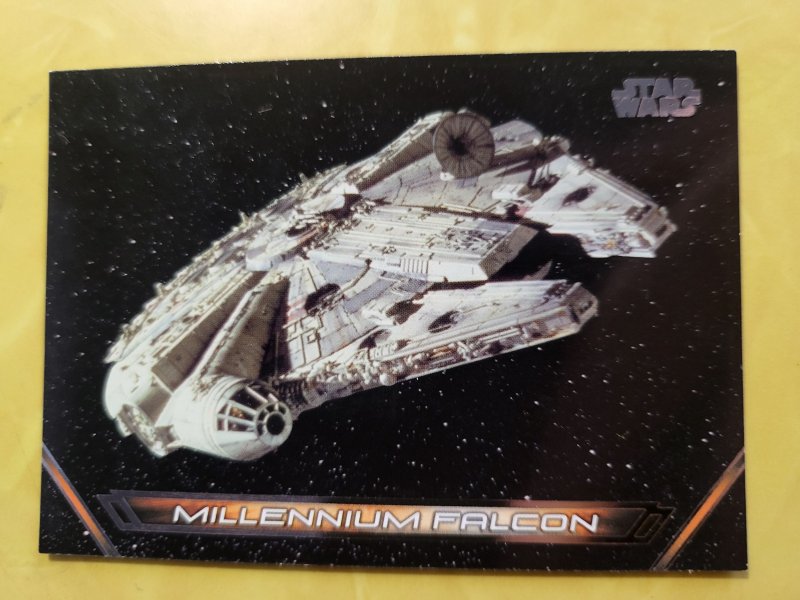 2018 Star Wars Galactic Files #V-1 Millennium Falcon (2018), raw, ungraded comic book — front cover