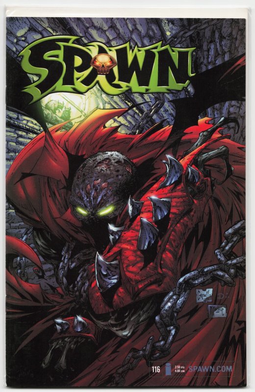 Spawn #116 (Image Comics, 2002), raw, ungraded comic book — front cover