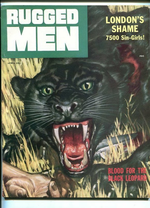 Rugged Men #1 (1956), raw, ungraded comic book — front cover