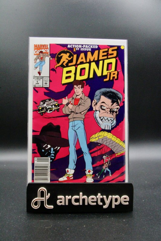James Bond Jr #1 (Marvel Comics, 1992), raw, ungraded comic book — front cover