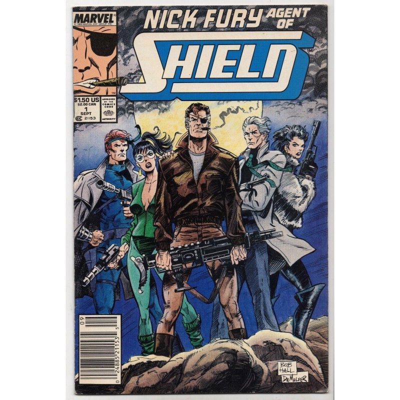 Nick Fury Agent of SHIELD #1 (Marvel Comics, 1989), raw comic book in VF+ 8.5 condition — front cover