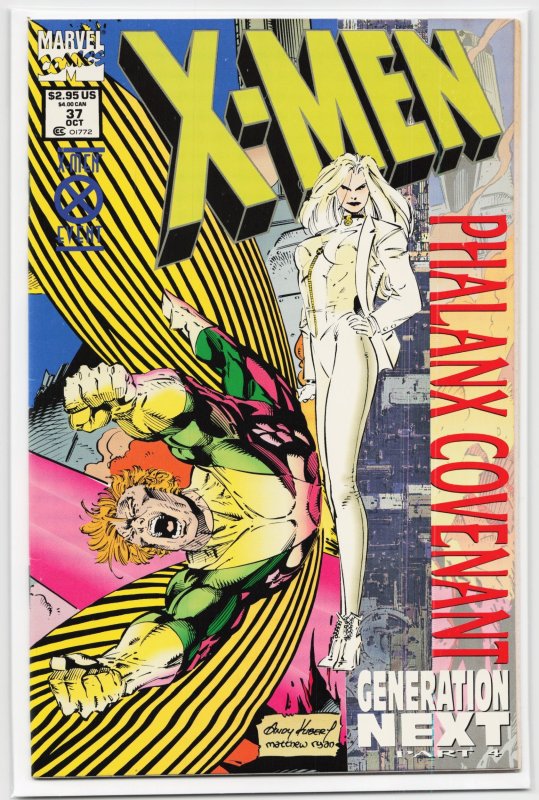 X-Men #37 (Marvel Comics, 1994), raw, ungraded comic book — front cover