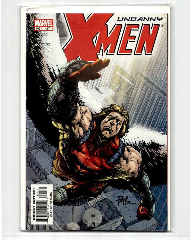 The Uncanny X-Men #427 (Marvel Comics, 2003), raw, ungraded comic book — front cover