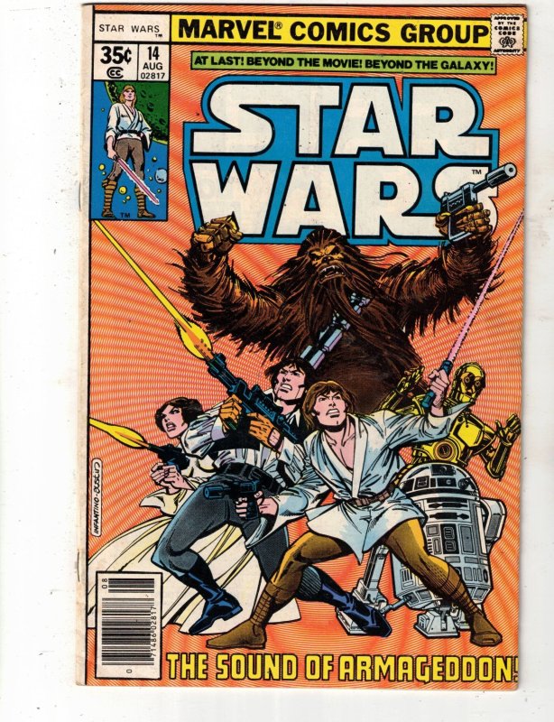 Star Wars #14 (Marvel Comics, 1978), raw comic book in VF/NM condition — front cover