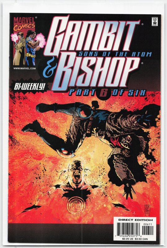 Gambit & Bishop #6 (2001), raw, ungraded comic book — front cover