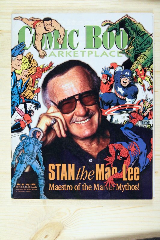 Comic Book Marketplace #61 (1998), raw comic book in VF+ 8.5 condition — front cover