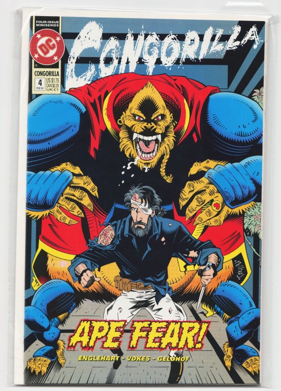 Congorilla #4 (DC Comics, 1993), raw, ungraded comic book — front cover