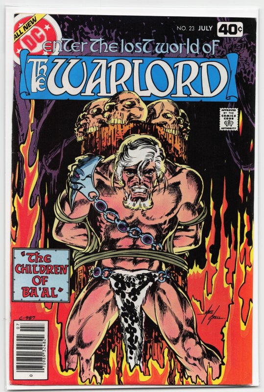 Warlord #23 (DC Comics, 1979), raw, ungraded comic book — front cover