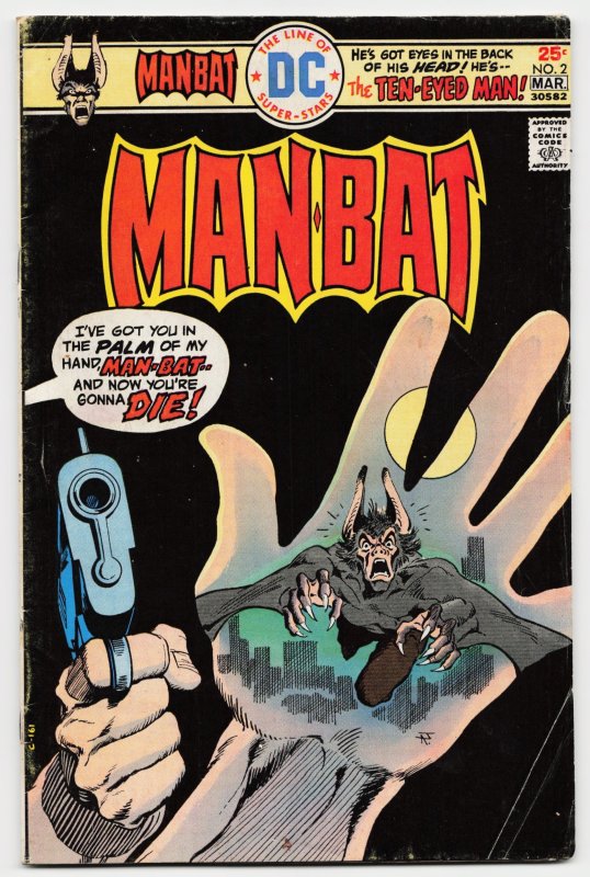 Man-Bat #2 (1976), raw, ungraded comic book — front cover