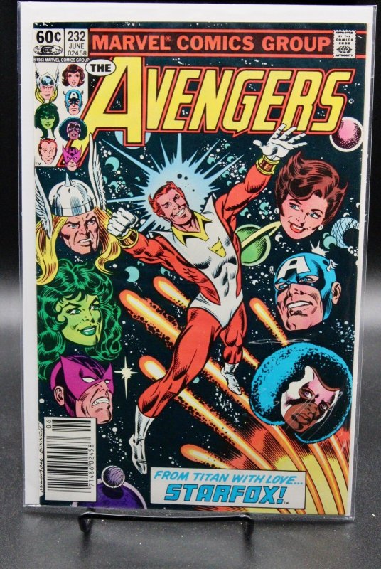 The Avengers #232 (Marvel Comics, 1983), raw, ungraded comic book — front cover