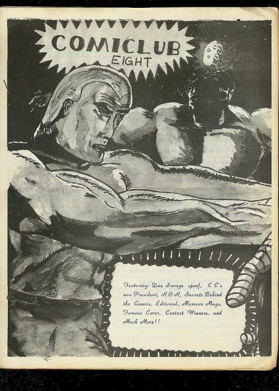 Comiclub Fanzine #8, raw comic book in FN condition — front cover