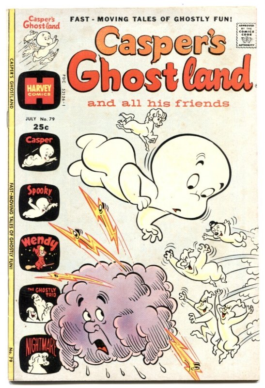 Casper's Ghostland #79 (Harvey Comics, 1974), raw comic book in VG/FN condition — front cover