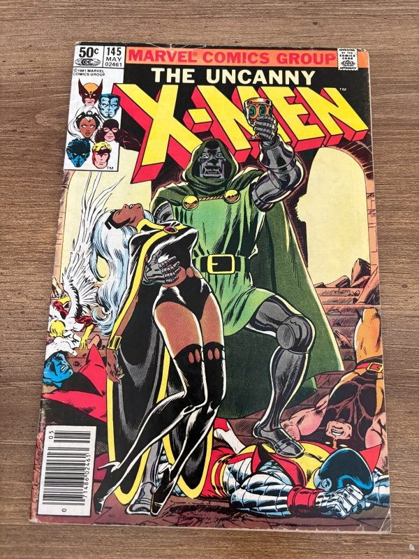 Uncanny X-Men #145 (Marvel Comics, 1981), raw comic book in FN condition — front cover