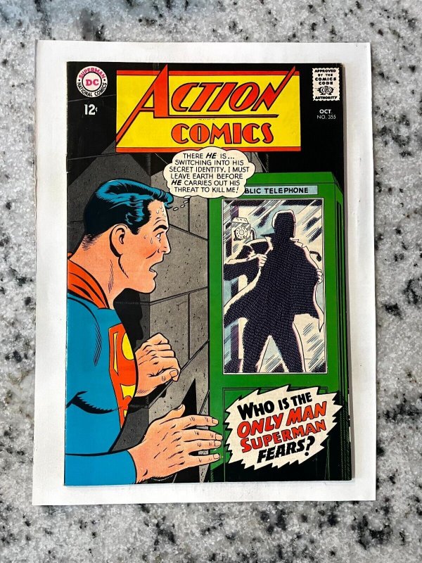 Action Comics #355 (DC Comics, 1967), raw comic book in VF/NM condition — front cover