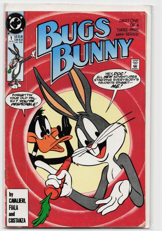 Bugs Bunny #1 (1990), raw, ungraded comic book — front cover
