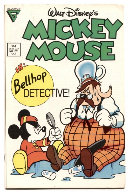 Walt Disney's Mickey Mouse #251 (1989), raw comic book in FN/VF condition — front cover