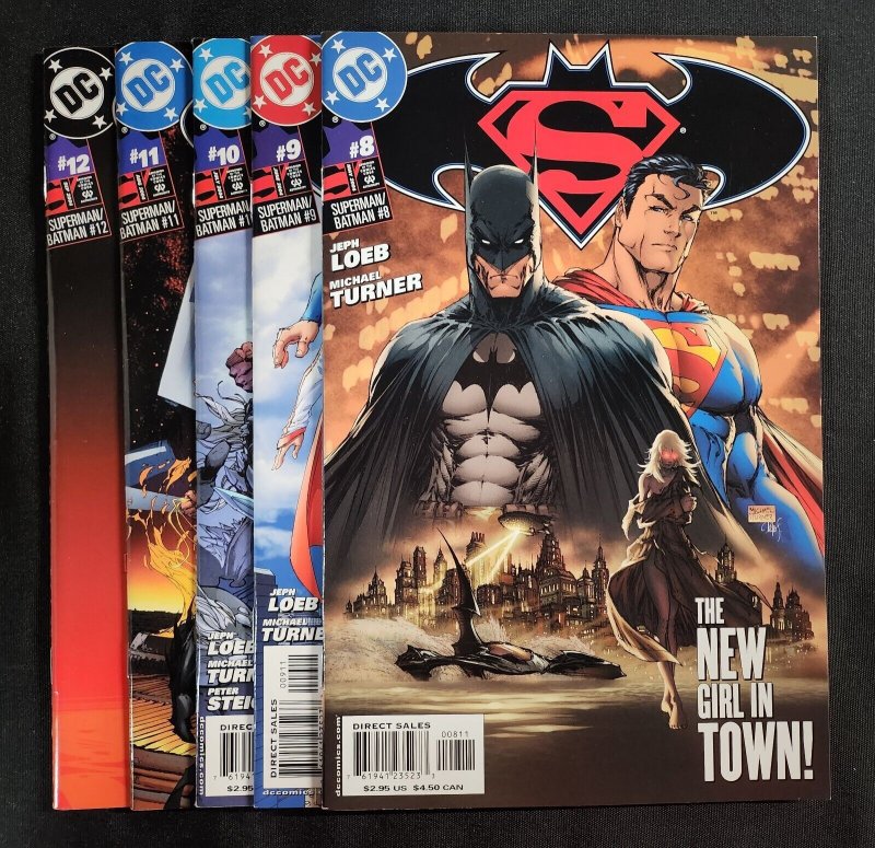 Superman/Batman 5PC LOT #8-12 - Reintro of Supergirl, Kara Zor-El (9.2OB) 2004 (2004), raw comic book in 9.2 condition — front cover