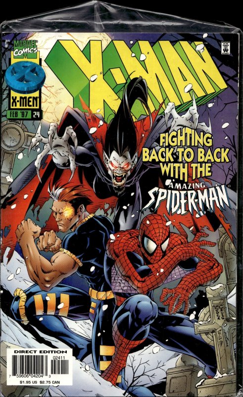 X-Man #24 (1997), raw, ungraded comic book — front cover