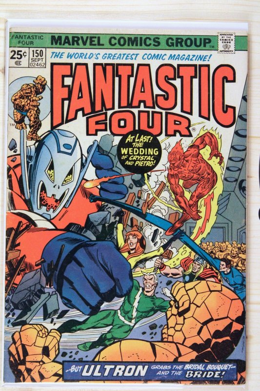 Fantastic Four #150 (Marvel Comics, 1974), raw comic book in FN 6.0 condition — front cover