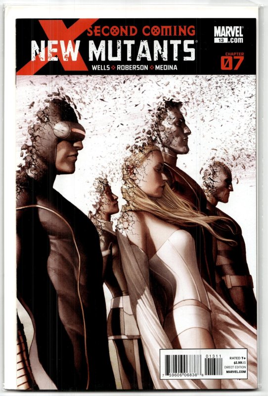 New Mutants #13 (Marvel Comics, 2010), raw, ungraded comic book — front cover