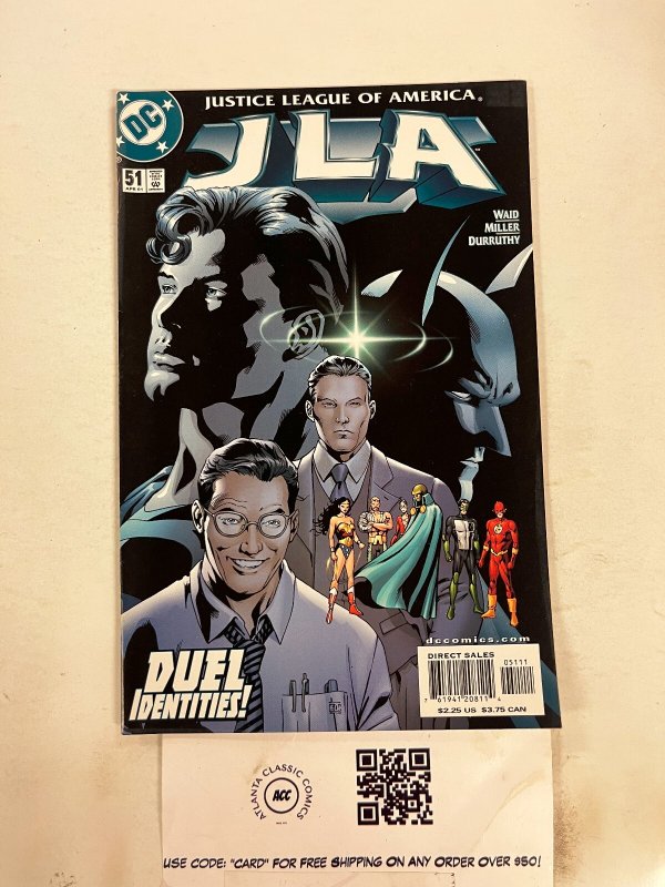 JLA #51 (DC Comics, 2001), raw comic book in NM condition — front cover