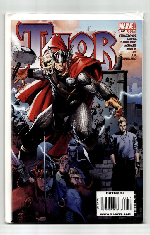 Thor #600 (Marvel Comics, 2009), raw, ungraded comic book — front cover