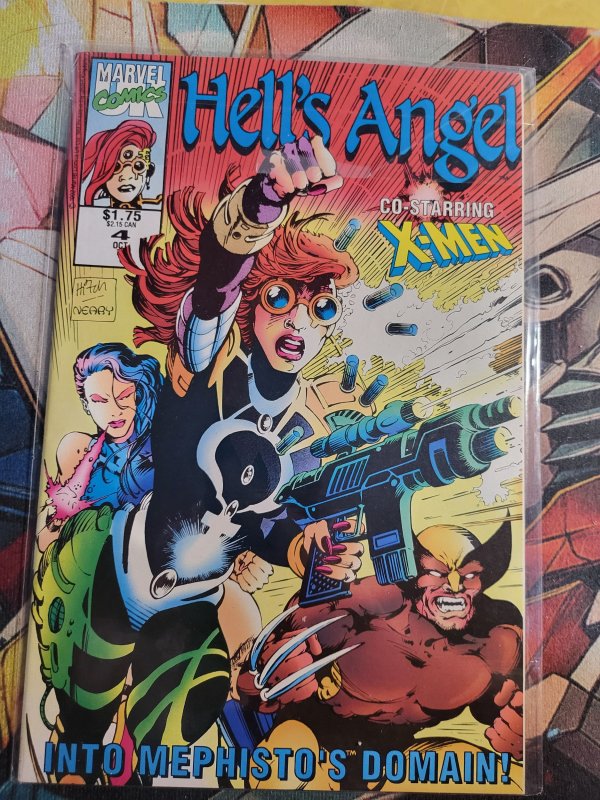 Hell's Angel #4 (1992), raw, ungraded comic book — front cover