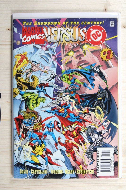 Versus DC #2 (Marvel Comics, 1996), raw comic book in NM 9.4 condition — front cover
