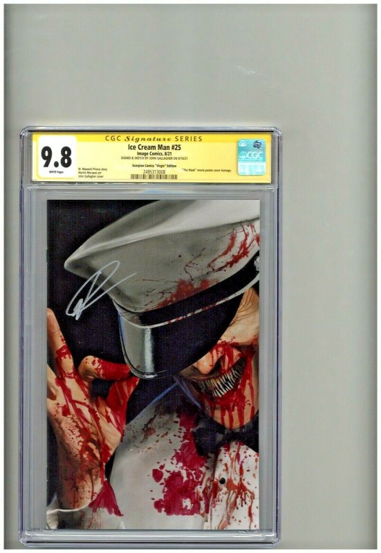 Ice Cream Man #25 (Image Comics), CGC 9.8 graded comic book — front cover in its holder
