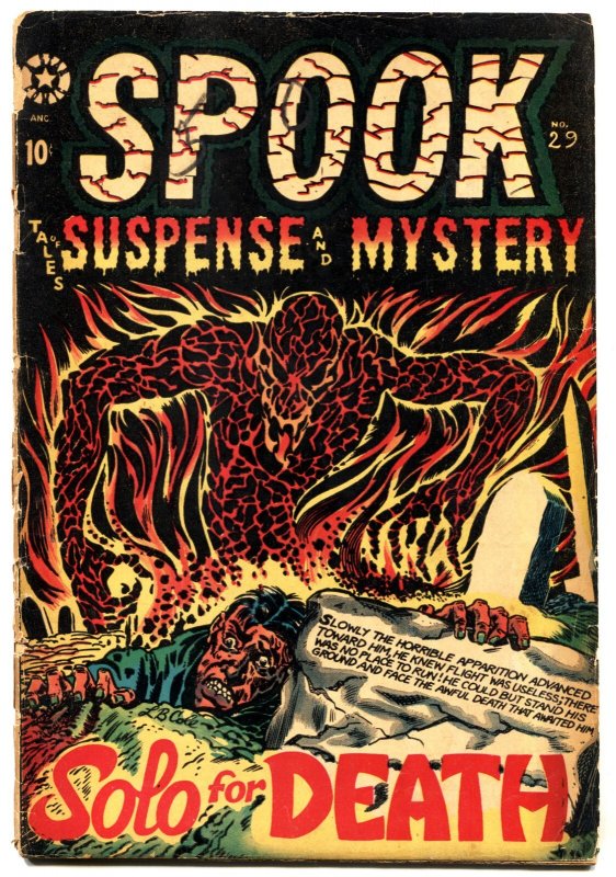 Spook #29-1954-LB Cole Cover Pre-code Horror Jay Disbrow art, raw, ungraded comic book — front cover
