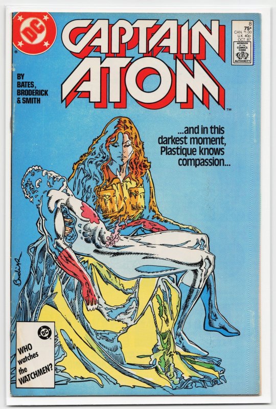 Captain Atom #8 (DC Comics, 1987), raw, ungraded comic book — front cover