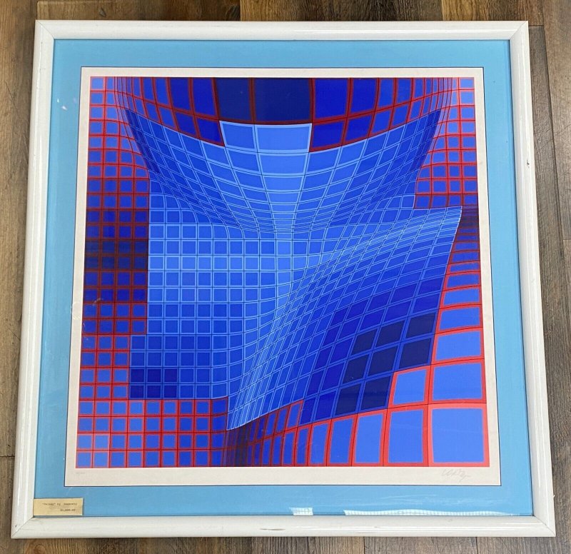 Galaxy by Victor Vasarely Original Art 10/250 (1979) 38x37 Framed Signed (1979), raw, ungraded comic book — front cover