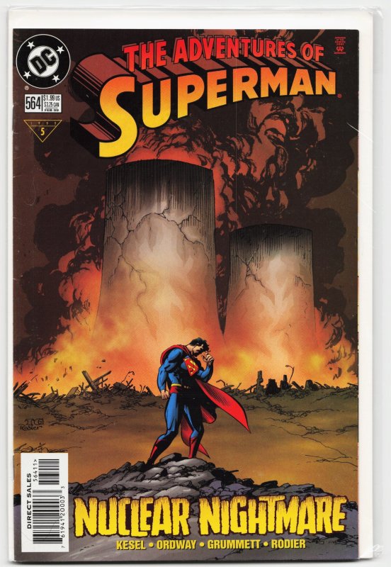 Adventures of Superman #564 (DC Comics, 1999), raw, ungraded comic book — front cover