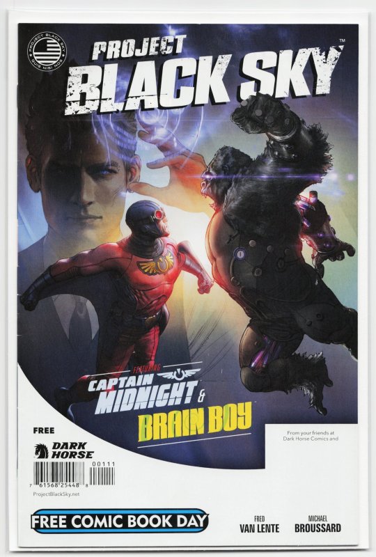 Free Comic Book Day: Project Black Sky (2014) Brain Boy (Dark Horse Comics, 2014), raw, ungraded comic book — front cover