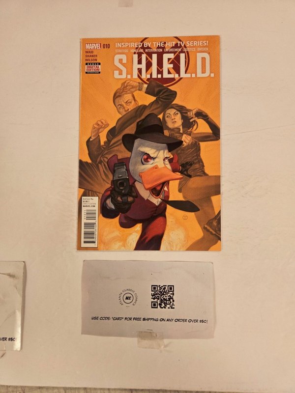 S.h.i.e.l.d #10 (Marvel Comics), raw comic book in NM condition — front cover