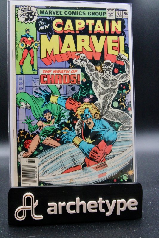 Captain Marvel #61 (Marvel Comics, 1979), raw, ungraded comic book — front cover
