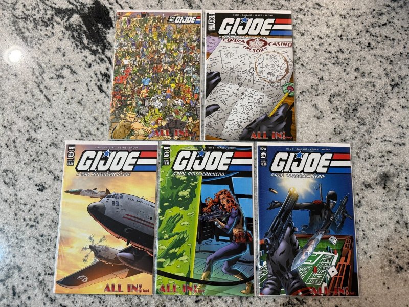 Lot of 5 GI Joe IDW Comic Books # 296 297 298 299 300 NM 1st Prints 9 J434, raw comic book in NM condition — front cover
