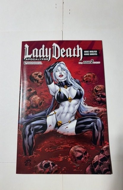 Lady Death: Apocalypse #2 (2015), raw comic book in NM condition — front cover