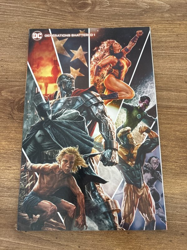 Generations Shattered #1 (DC Comics), raw comic book in NM condition — front cover