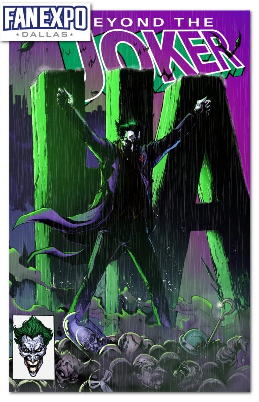 Beyond: the Joker Complex Fan Expo Dallas Trade/virgin/foil Jonathan Uribe Cover, raw, ungraded comic book — front cover