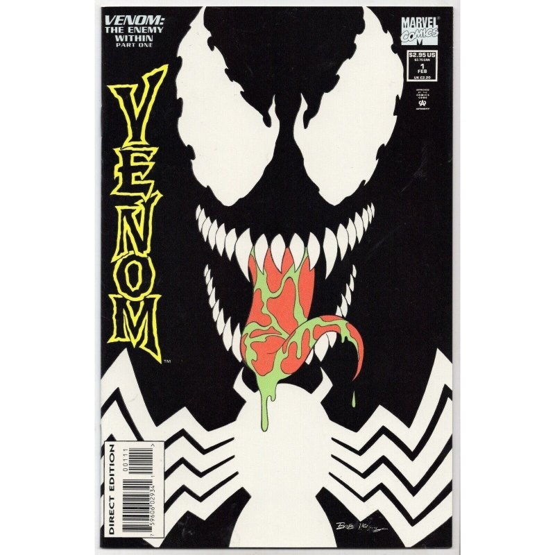 Venom: the Enemy Within #1 (Marvel Comics, 1994), raw comic book in VF/NM 9.0 condition — front cover