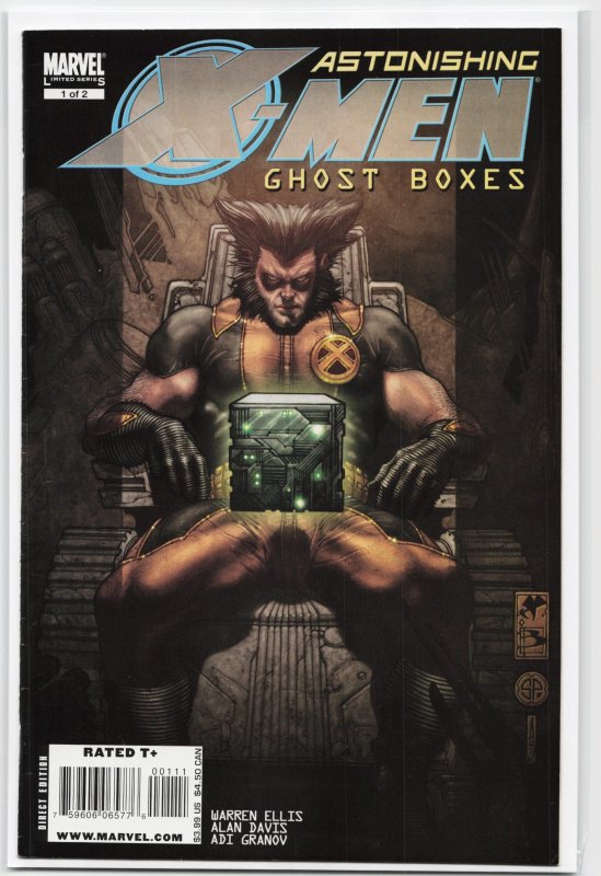 Astonishing X-Men: Ghost Boxes #1 (Marvel Comics, 2008), raw, ungraded comic book — front cover