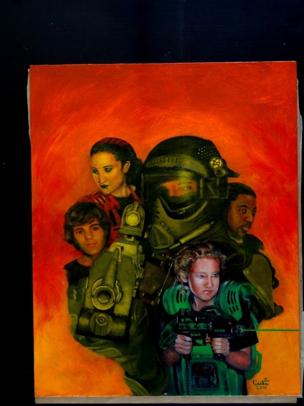 Original Cover Art for Dvd Tagged!- Art by Nick Cuti -2011-Science Fiction FN, raw comic book in FN condition — front cover