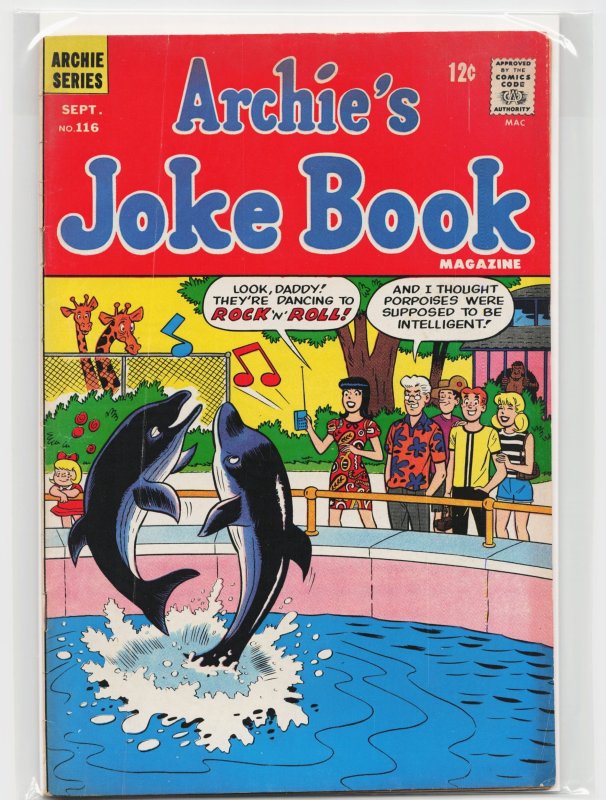 Archie's Joke Book Magazine #116 (Archie Comics, 1967), raw, ungraded comic book — front cover