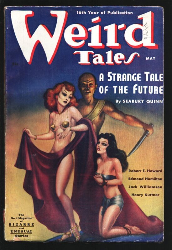 Weird Tales 5/1938- Margaret Brundage Cover-Robert E. Howard- Seabury Quinn FN- (Popular Fiction Publishing, 1938), raw comic book in FN- condition — front cover