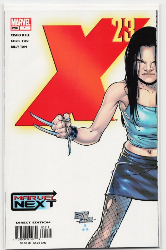 X-23 #1 (Marvel Comics, 2005), raw, ungraded comic book — front cover