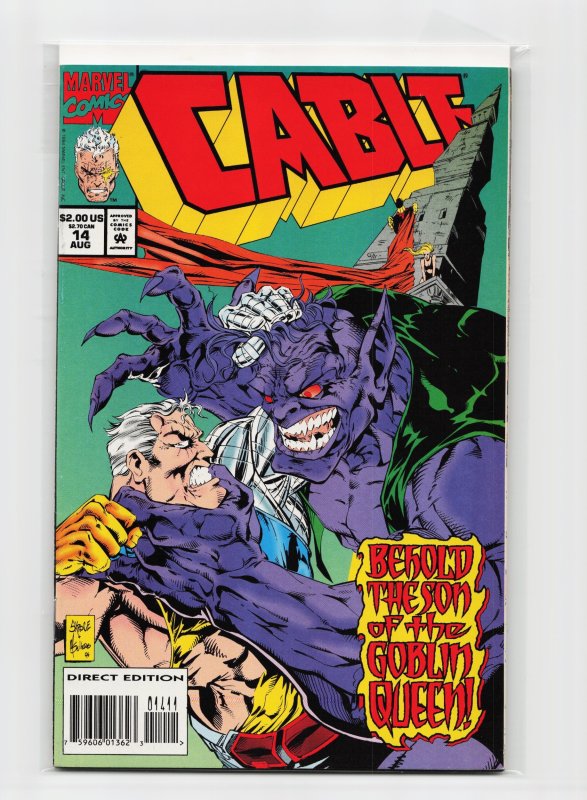 Cable #14 (Marvel Comics, 1994), raw, ungraded comic book — front cover