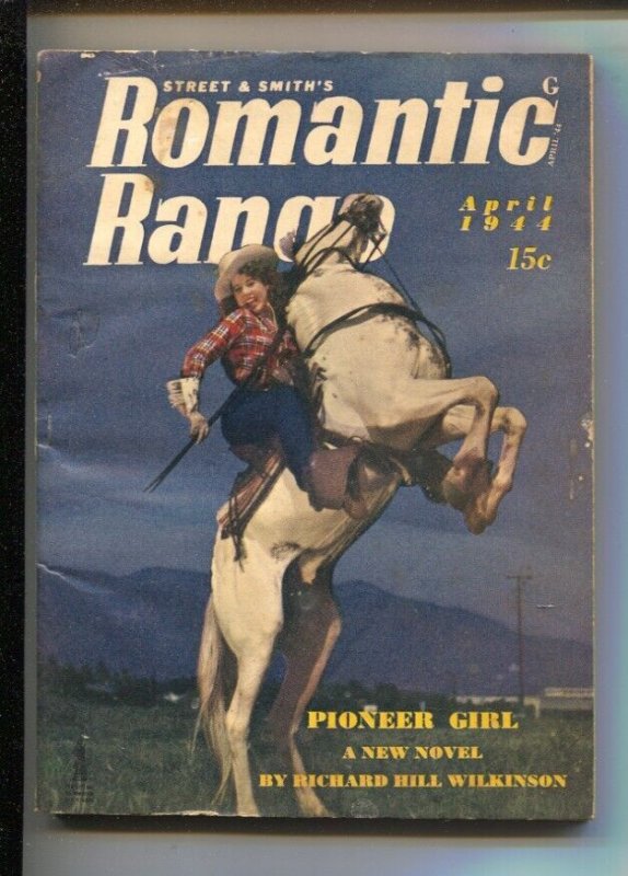 Pulp: Romantic Range 4/1944-Photo Cover-"Nita of the Painted Sands"- Johnsto..., raw, ungraded comic book — front cover